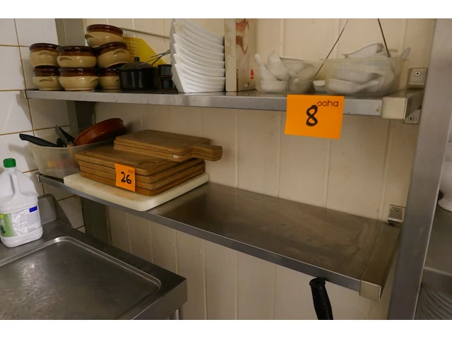 Rvs wandschappen diverse modellen - afbeelding 1 van  4