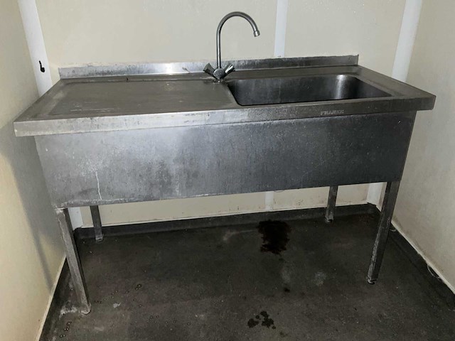 Rvs wastafel (2x) - afbeelding 1 van  7