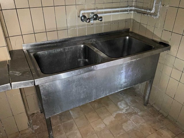 Rvs wastafel (2x) - afbeelding 5 van  7