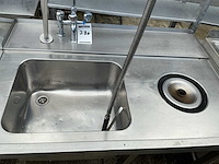 Rvs wastafel met douche - afbeelding 3 van  3