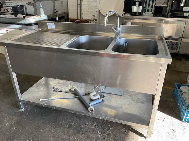 Rvs wastafel - afbeelding 1 van  3