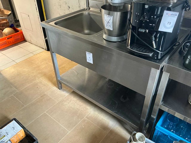 Rvs wastafel - afbeelding 1 van  7