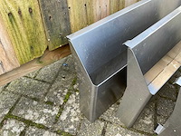 Rvs werkbakken (4x) - afbeelding 3 van  10