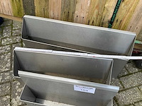 Rvs werkbakken (4x) - afbeelding 7 van  10