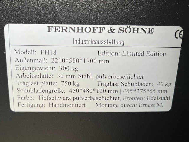 Rvs werkbank (fh18) - afbeelding 8 van  16