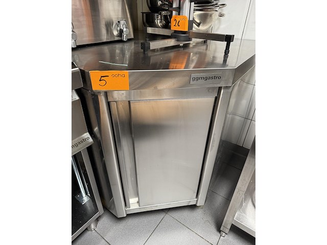 Rvs werkbank hoekopstelling ggmgastro - afbeelding 5 van  5