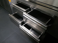 Rvs werkbank met 6 schuifladen - afbeelding 3 van  3