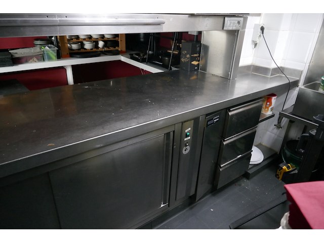 Rvs werkbank-warmhoudkast franstal - afbeelding 1 van  5