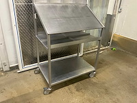 Rvs werkkar/stand - afbeelding 2 van  6