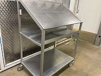 Rvs werkkar/stand - afbeelding 4 van  6