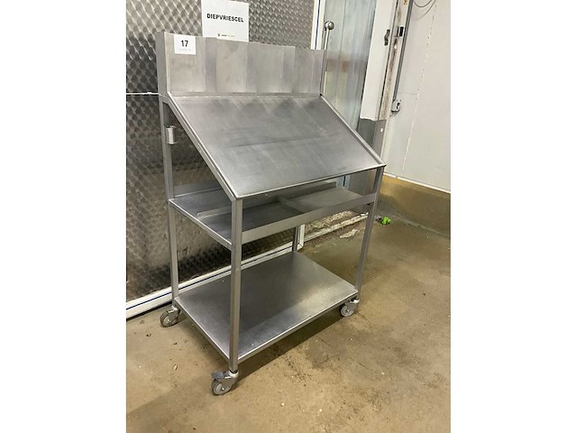 Rvs werkkar/stand - afbeelding 6 van  6