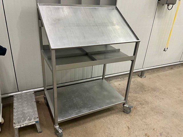 Rvs werkkar/stand - afbeelding 2 van  6