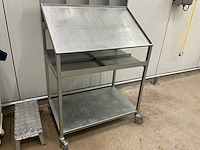 Rvs werkkar/stand - afbeelding 2 van  6
