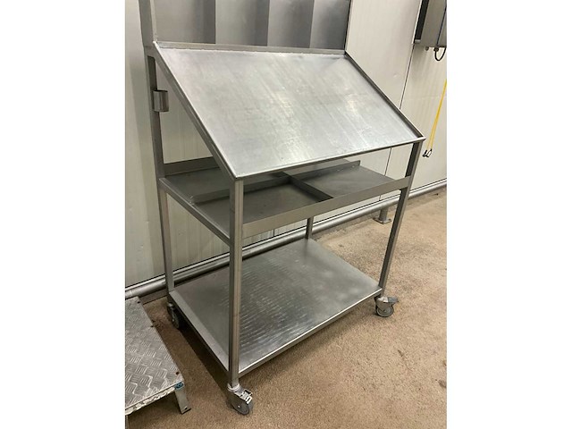 Rvs werkkar/stand - afbeelding 3 van  6