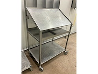 Rvs werkkar/stand - afbeelding 3 van  6