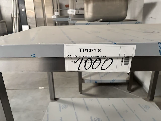 Rvs werktafel 100x70cm - afbeelding 3 van  3