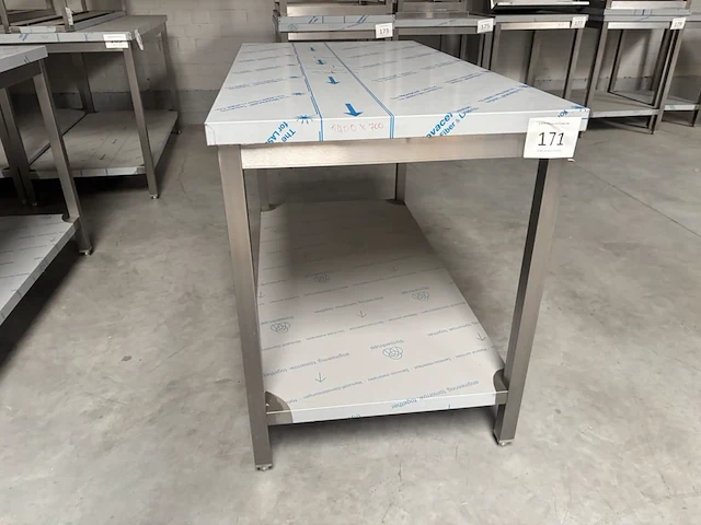 Rvs werktafel 180x70cm - afbeelding 2 van  4