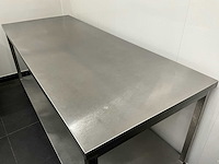 Rvs werktafel 200cm - afbeelding 2 van  4
