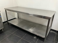 Rvs werktafel 200cm - afbeelding 1 van  7