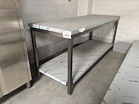 Rvs werktafel 200x70cm