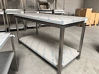 Rvs werktafel 200x70cm