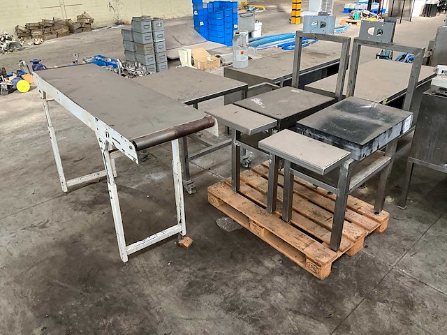 Rvs werktafel (3x) - afbeelding 1 van  7