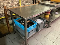 Rvs werktafel (3x) - afbeelding 1 van  4