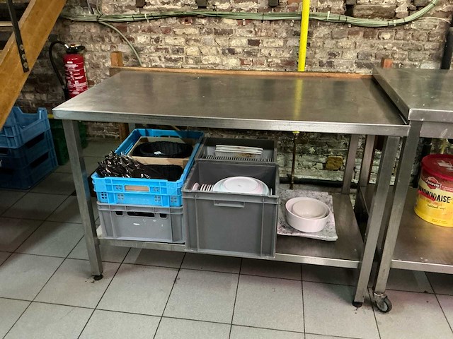 Rvs werktafel (3x) - afbeelding 2 van  4