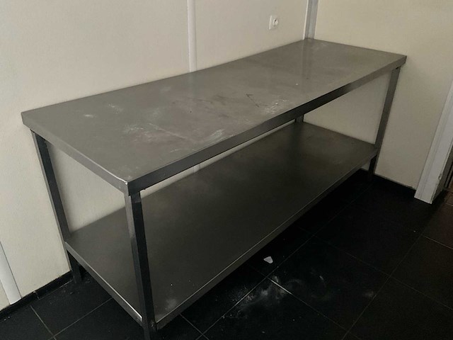 Rvs werktafel (3x) - afbeelding 1 van  7