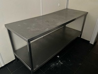 Rvs werktafel (3x) - afbeelding 1 van  7