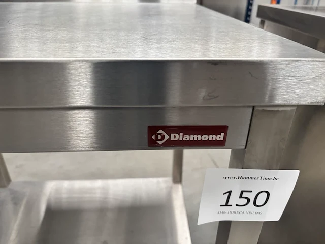 Rvs werktafel diamond - afbeelding 2 van  5