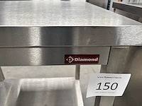 Rvs werktafel diamond - afbeelding 2 van  5