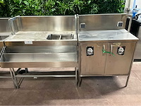 Rvs werktafel en spoeltafel (x5) - afbeelding 4 van  7