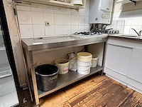 Rvs werktafel ggm gastro met gasvuur - afbeelding 1 van  3