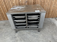 Rvs werktafel + inhoud - afbeelding 1 van  3