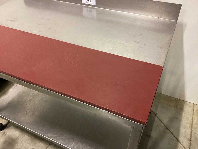 Rvs werktafel met 1/2 teflon rvs werktafel - afbeelding 2 van  2