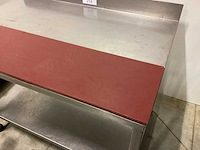 Rvs werktafel met 1/2 teflon rvs werktafel - afbeelding 2 van  2