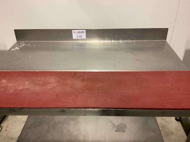Rvs werktafel met 1/2 teflon rvs werktafel - afbeelding 2 van  2
