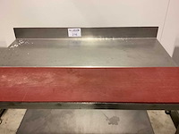 Rvs werktafel met 1/2 teflon rvs werktafel - afbeelding 2 van  2