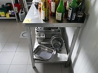 Rvs werktafel met bodemschap - afbeelding 3 van  3