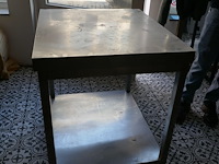 Rvs werktafel met bodemschap - afbeelding 2 van  4