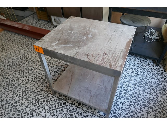 Rvs werktafel met bodemschap - afbeelding 3 van  4