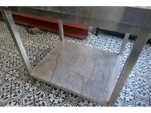 Rvs werktafel met bodemschap - afbeelding 4 van  4