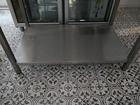 Rvs werktafel met bodemschap - afbeelding 2 van  4