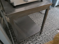 Rvs werktafel met bodemschap - afbeelding 3 van  4