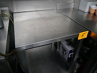 Rvs werktafel met bodemschap - afbeelding 2 van  3