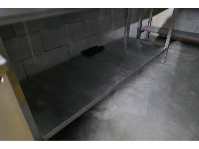 Rvs werktafel met bodemschap - afbeelding 3 van  3