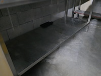 Rvs werktafel met bodemschap - afbeelding 3 van  3