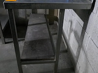 Rvs werktafel met bodemschap - afbeelding 2 van  4