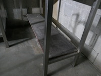Rvs werktafel met bodemschap - afbeelding 3 van  4